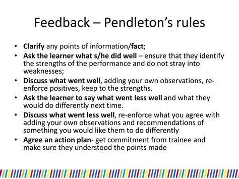 Coaching at work is one of the most valuable things you can offer your employees. . Pendleton feedback model pros and cons
